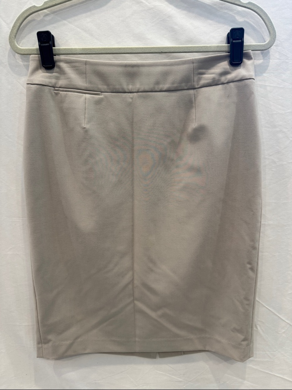 Calvin Klein Tailored Beige Pencil Skirt - Sleek Workwear, Size 6
